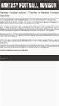 Mobile Screenshot of fantasyfootballadvisor.com