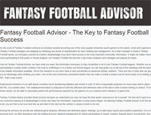 Tablet Screenshot of fantasyfootballadvisor.com